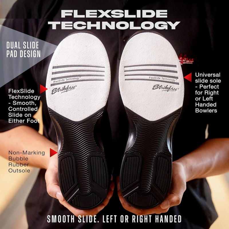 KR Strikeforce OPP Lite Black Athletic Right or Left Handed Bowling Shoes for Men - Medium & Wide Options Available - Image 3